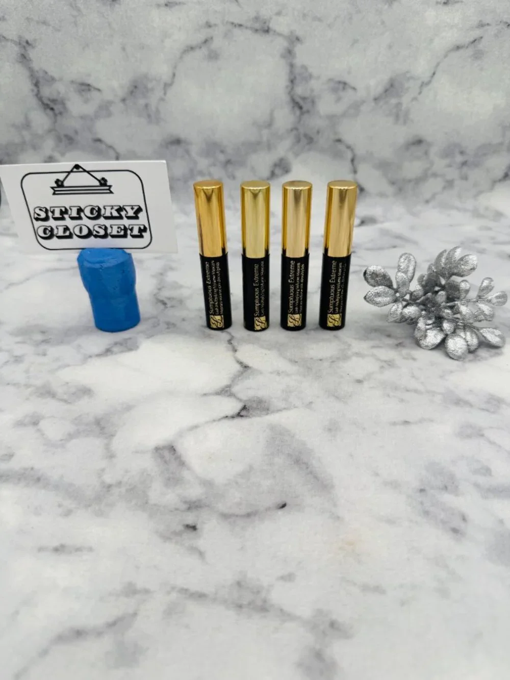 Estee Lauder Beauty Gift Set-Sumptuous Extreme Mascara,01 Black,4xTravel-4pc-NEW